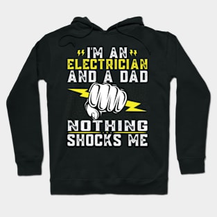 Funny Electrician Design For Men Daddy Electrical Engineers Hoodie